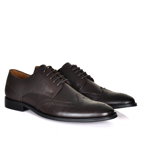 Aldo Coffee Brogues Leather Shoes