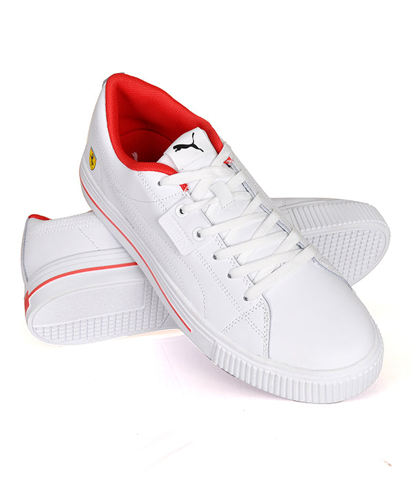 Puma Soft Foam Optimal Comfort White Leather Sneakers
