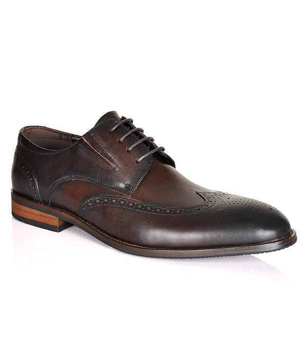 Aldo Derby Coffee Leather Shoes