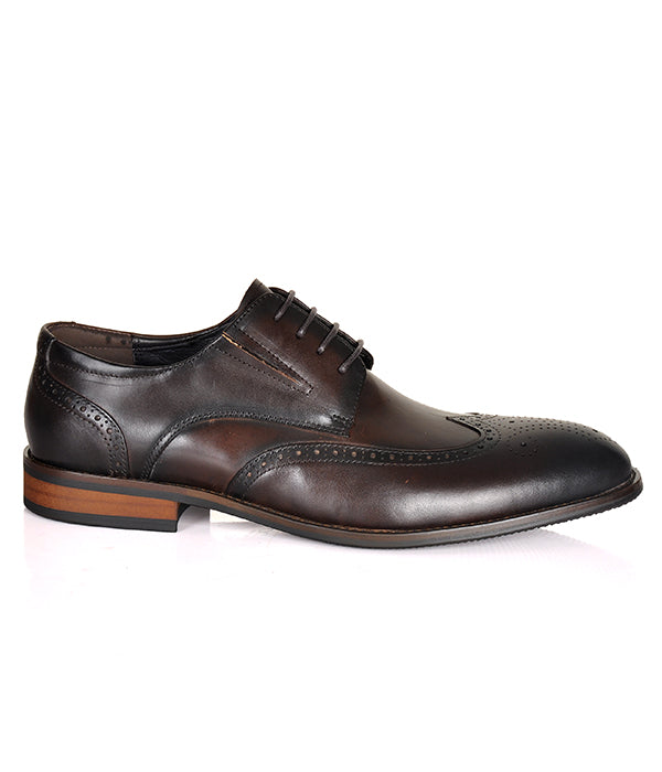 Aldo Derby Coffee Leather Shoes