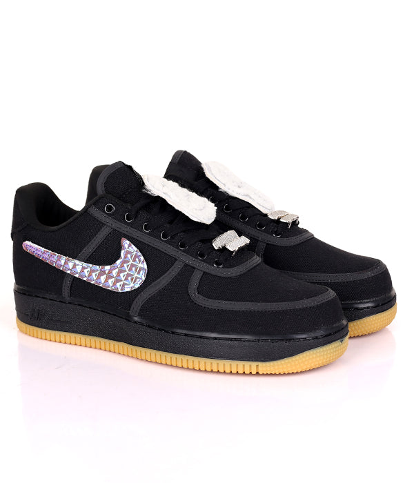 Nike air force 1 low sail black on sale