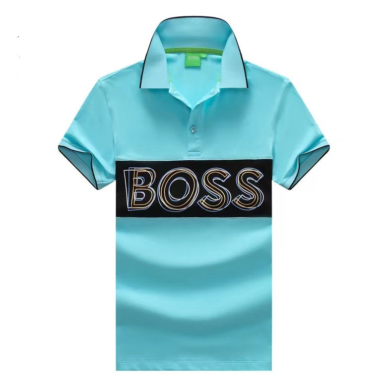 Hugo Boss Men's Cotton Logo Regular Fit PoloShirt|Turquoise