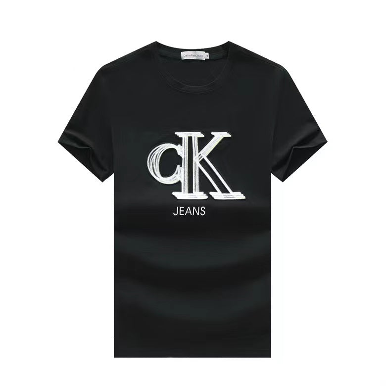 Calvin Klein Jeans Cotton Men's Tee Shirt-Black