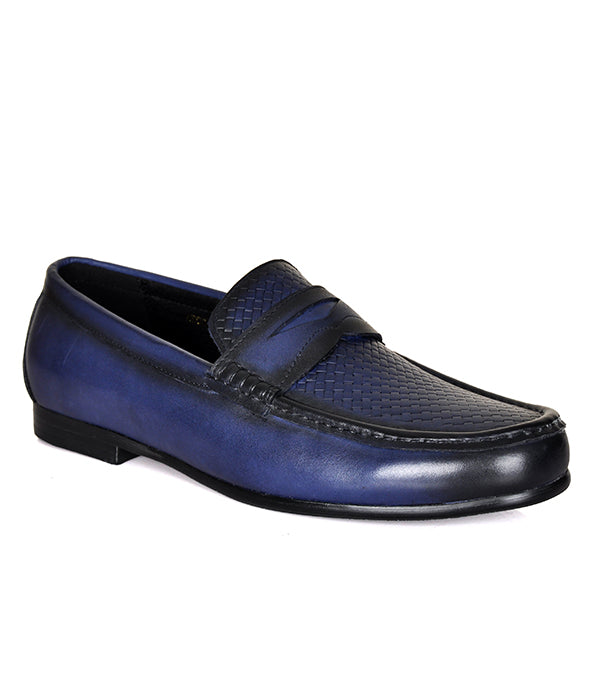 Aldo Men's Penny Loafers Blue Leather