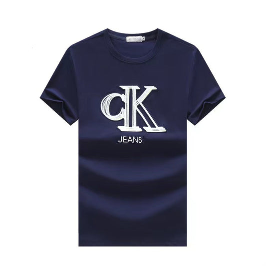 Calvin Klein Jeans Cotton Men's Tee Shirt-Blue