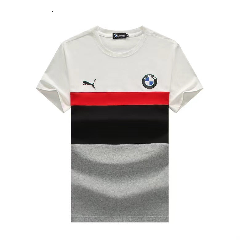 BMW Puma Men's Cotton Fitted Shirt-Multicolor