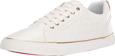 Guess Mozer Sneaker in White Patent