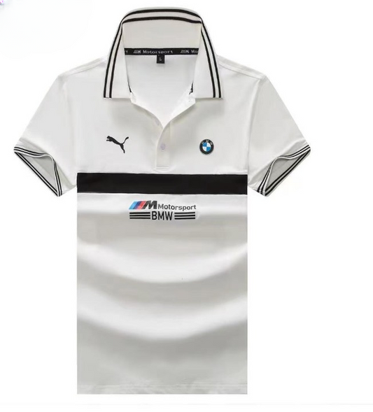 BMW Motorsport white polo shirt