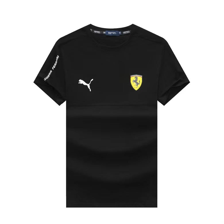 Puma Ferrari Crew Neck T-Shirt-Black