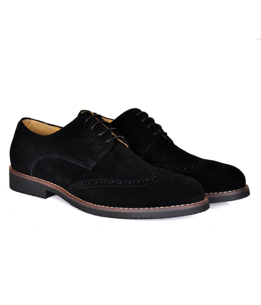 Aldo Black Suede Brogues Derby Shoes