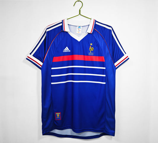 Retro France Home Football Shirt 98/99