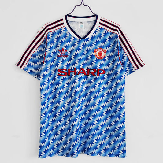 Retro version 90/92 Manchester United away Soccer Jersey