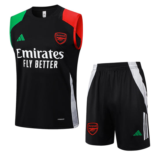 Arsenal 24/25 black away sleeveless training kit