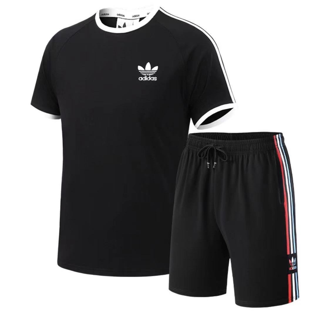 Essential Adidas Outfit T-shirt & Short |Black