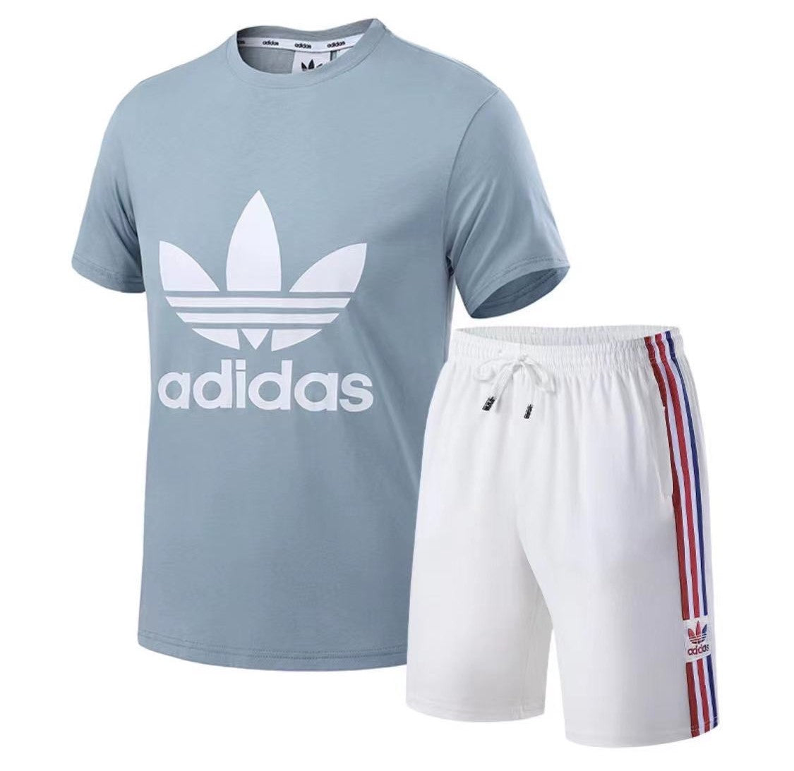 Adidas 3s Essential Training Set Men's Short Tracksuit Blue