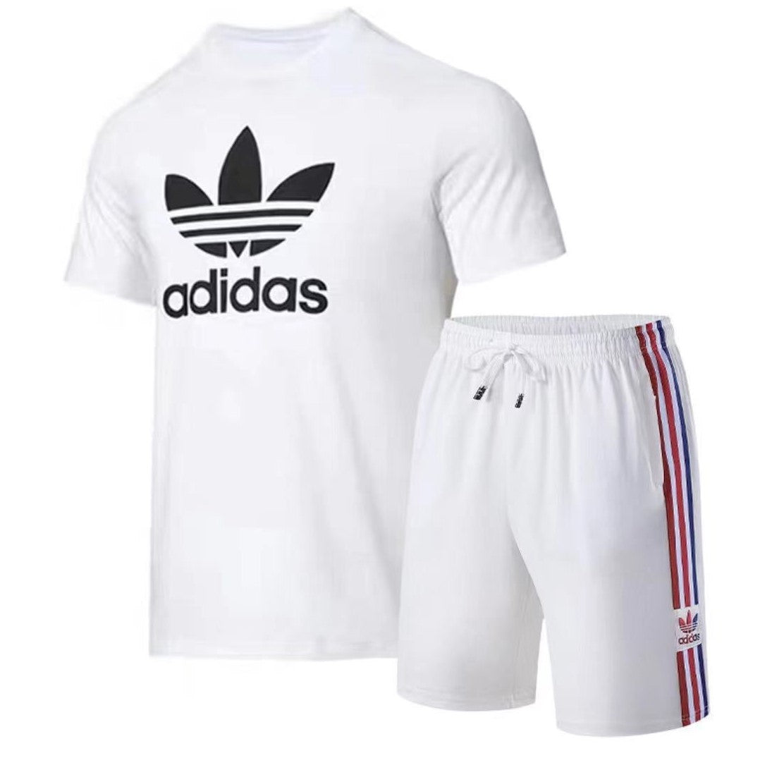 Adidas 3s Essential Training Set Men's Short Tracksuit White