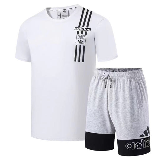 Adidas Left Sided 3s Training Set Men's Shortsuit-White