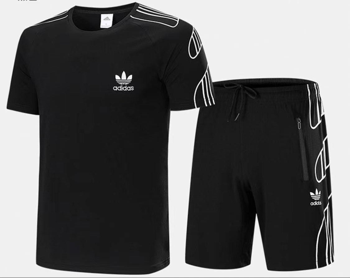 Training Set Adidas Men's Shortsuit-Black