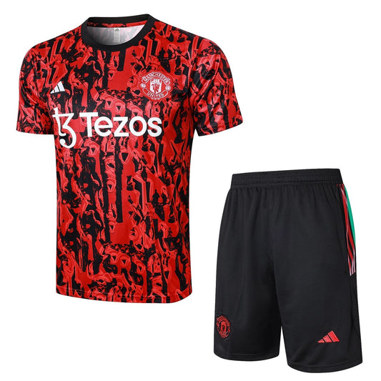 MANCHESTER UNITED RED PRE-MATCH TRAINING KIT 2023/24