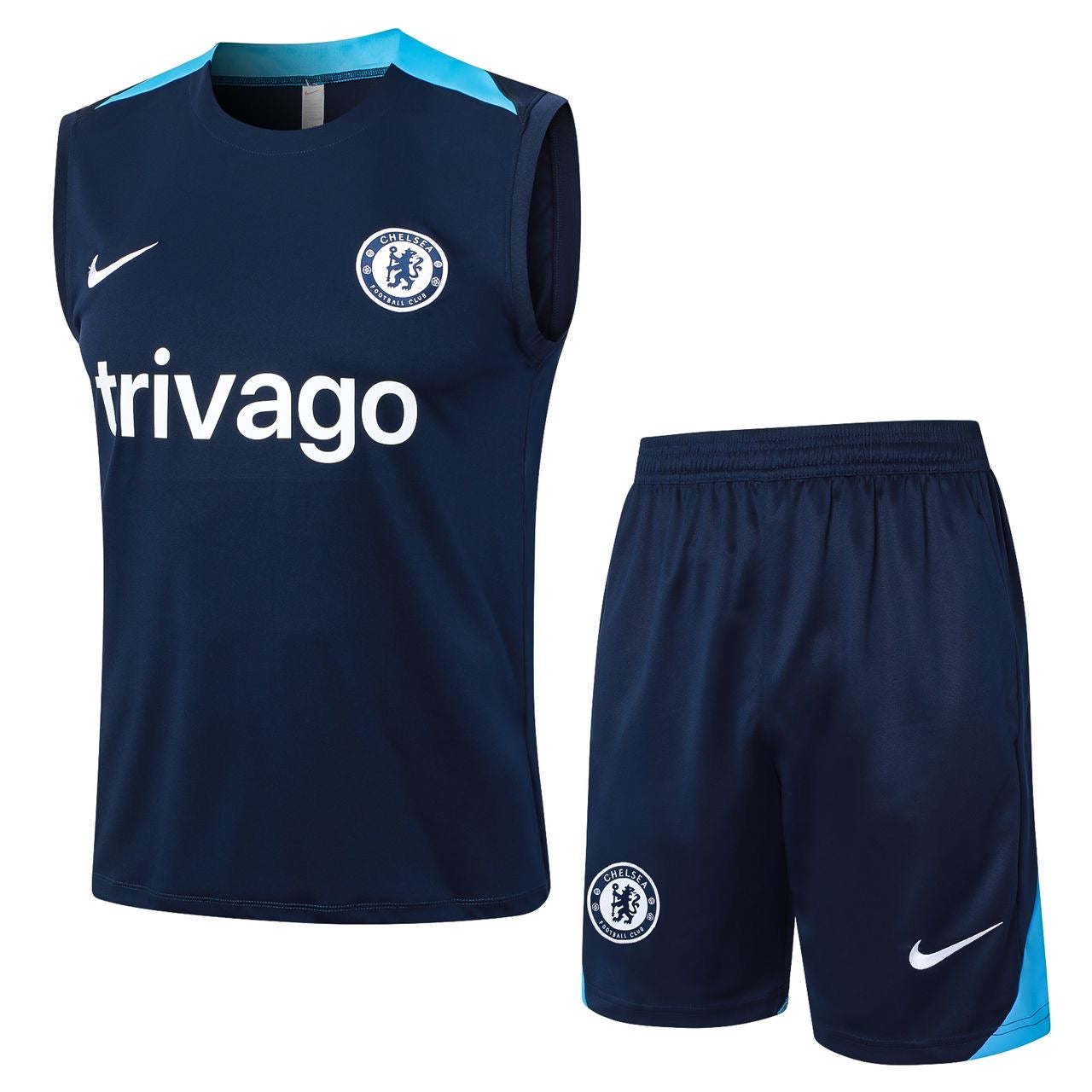 Chelsea pre-match training sleeveless blue summer set