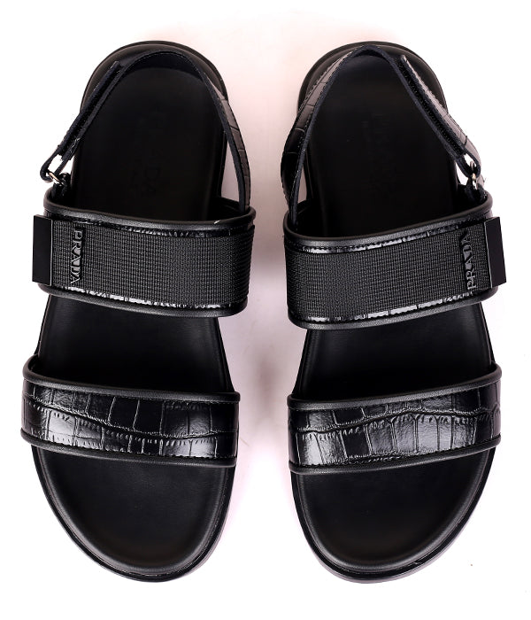 P Clip Sandals|Black