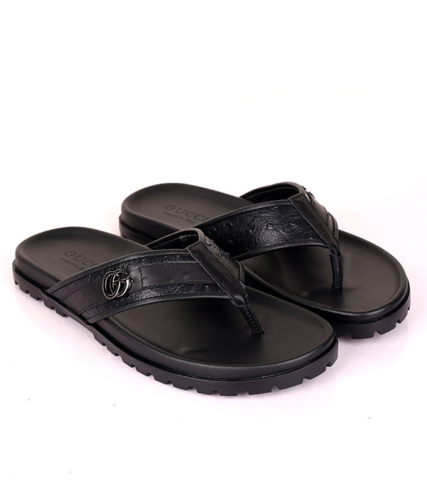 GG Logo Thong Flip-Flop|Black