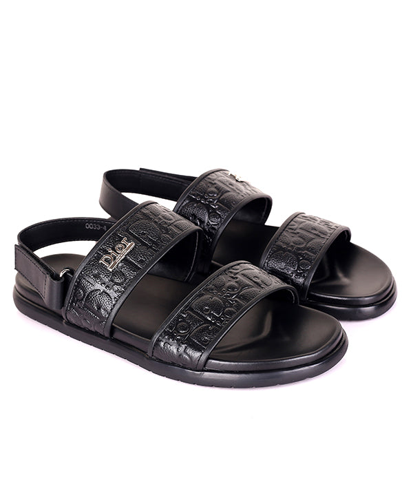 C.D Clip Buckle Sandals|Black