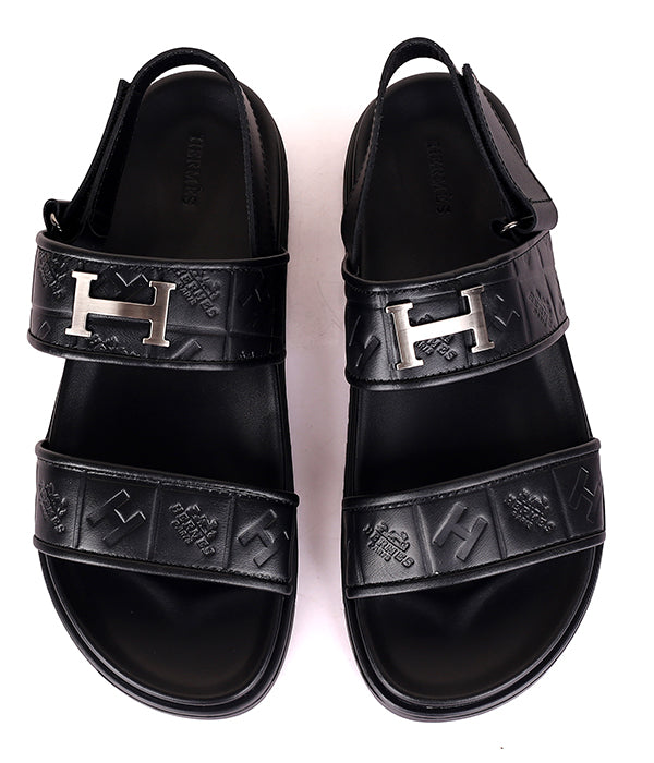 H Clip Sandals|Black