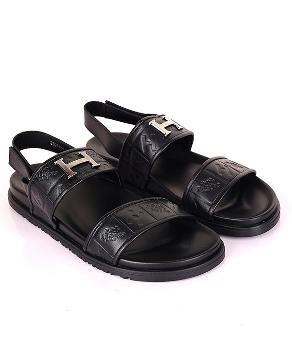 H Clip Sandals|Black
