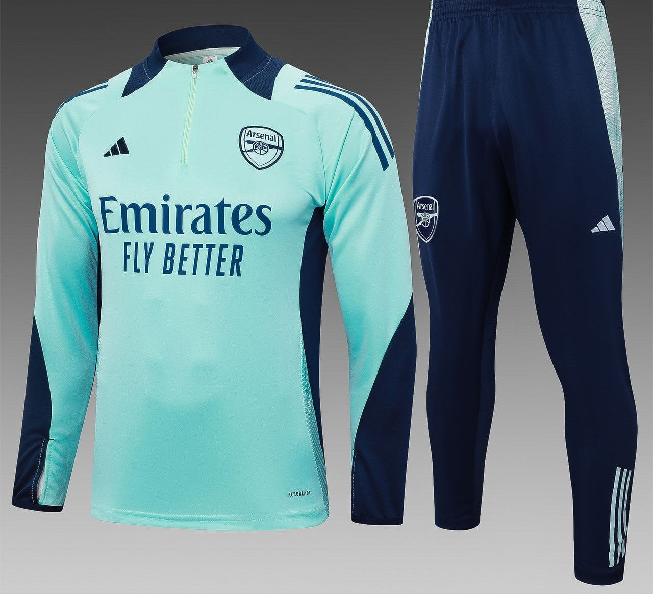 Arsenal Half Zip 2024/2025 Training Kit Blue