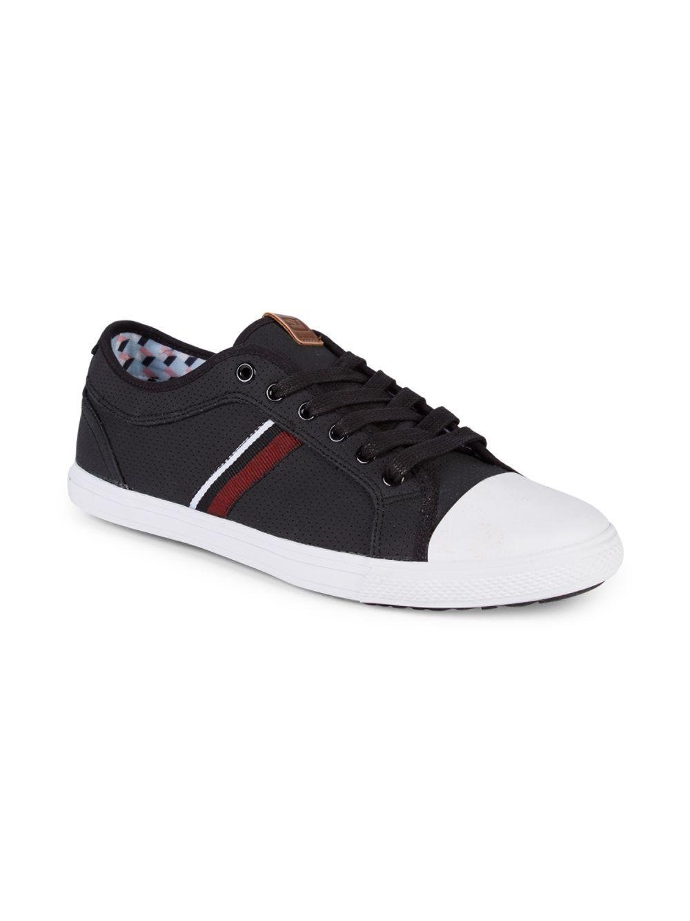 Ben Sherman madison perforated Faux Leather Sneaker