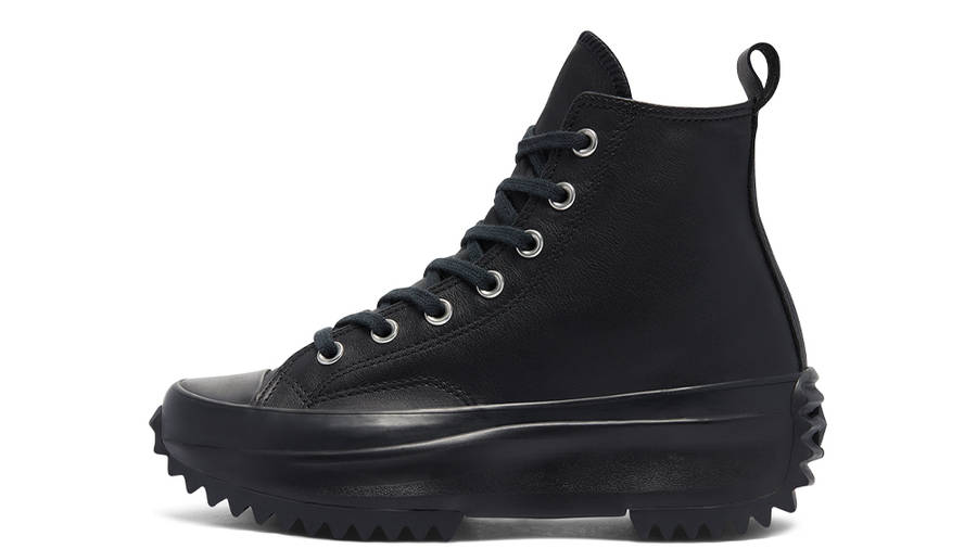 Converse Run Star Hike Monocolor Leather Hi Black – Ajebomarket