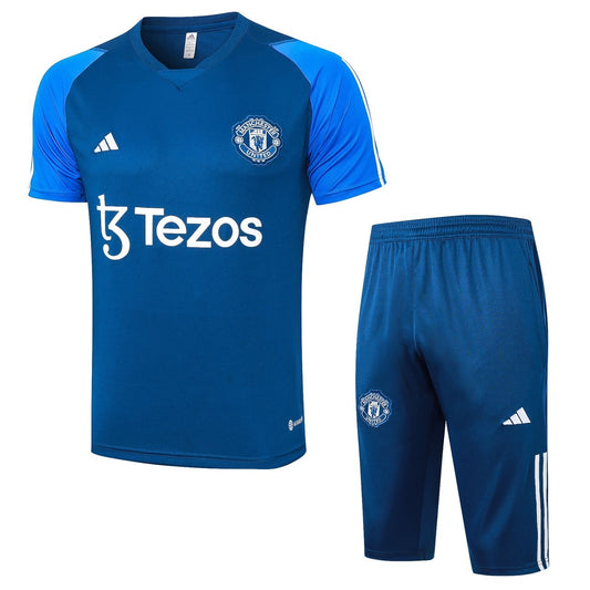 Manchester United Short Training Kits-Blue