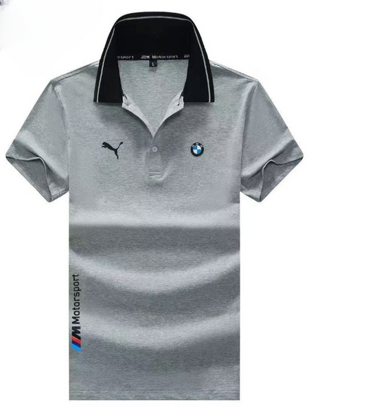 Grey BMW polo shirt