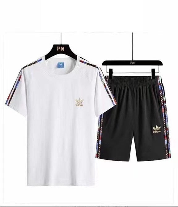 Adidas Summer Outfit T-shirt and Short | Black and White