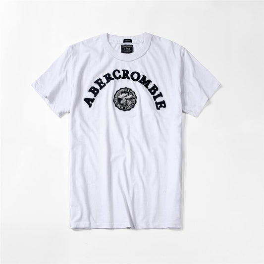 Abercrombie & Fitch Muscle Logo Tees |White