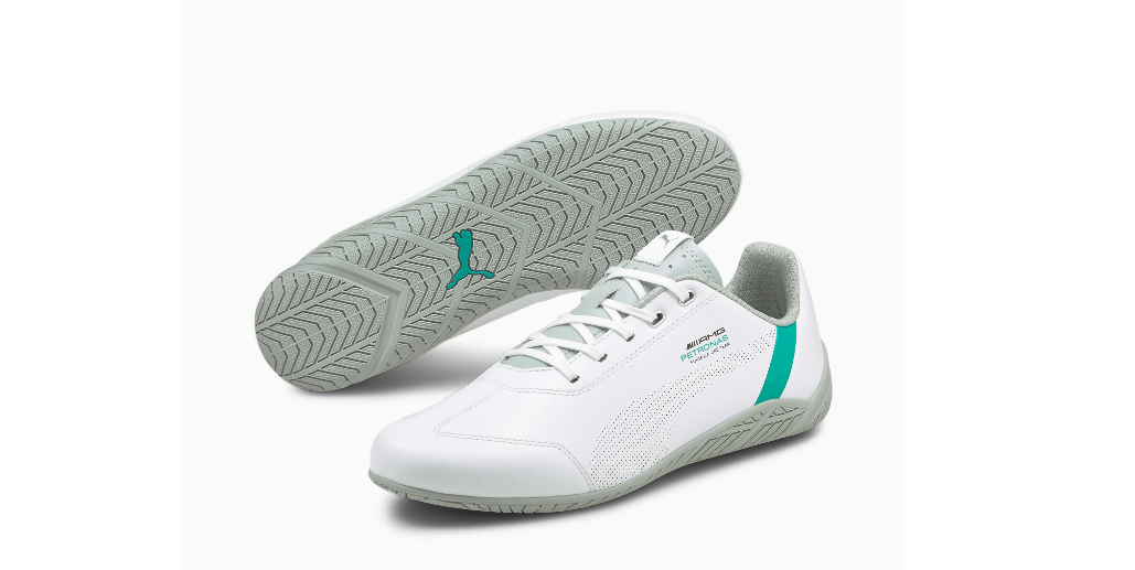 Puma mercedes white shoes hot sale