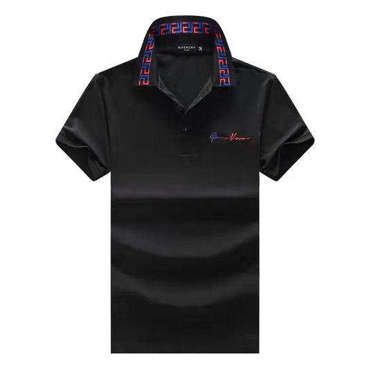 Versace Greca Collar-Men's-Polo Shirt|Black