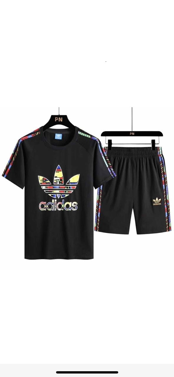 Black adidas hotsell t shirt outfit